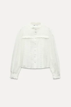 Discount CAMISA BORDADOS PERFORADOS Mujer Camisas / Blusas