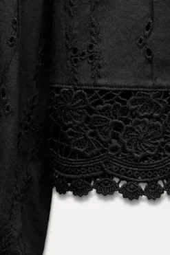 New CAMISA BORDADOS PERFORADOS Mujer Camisas / Blusas