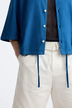 New CAMISA BOXY FIT ALGODÓN - LINO Hombre Camisas