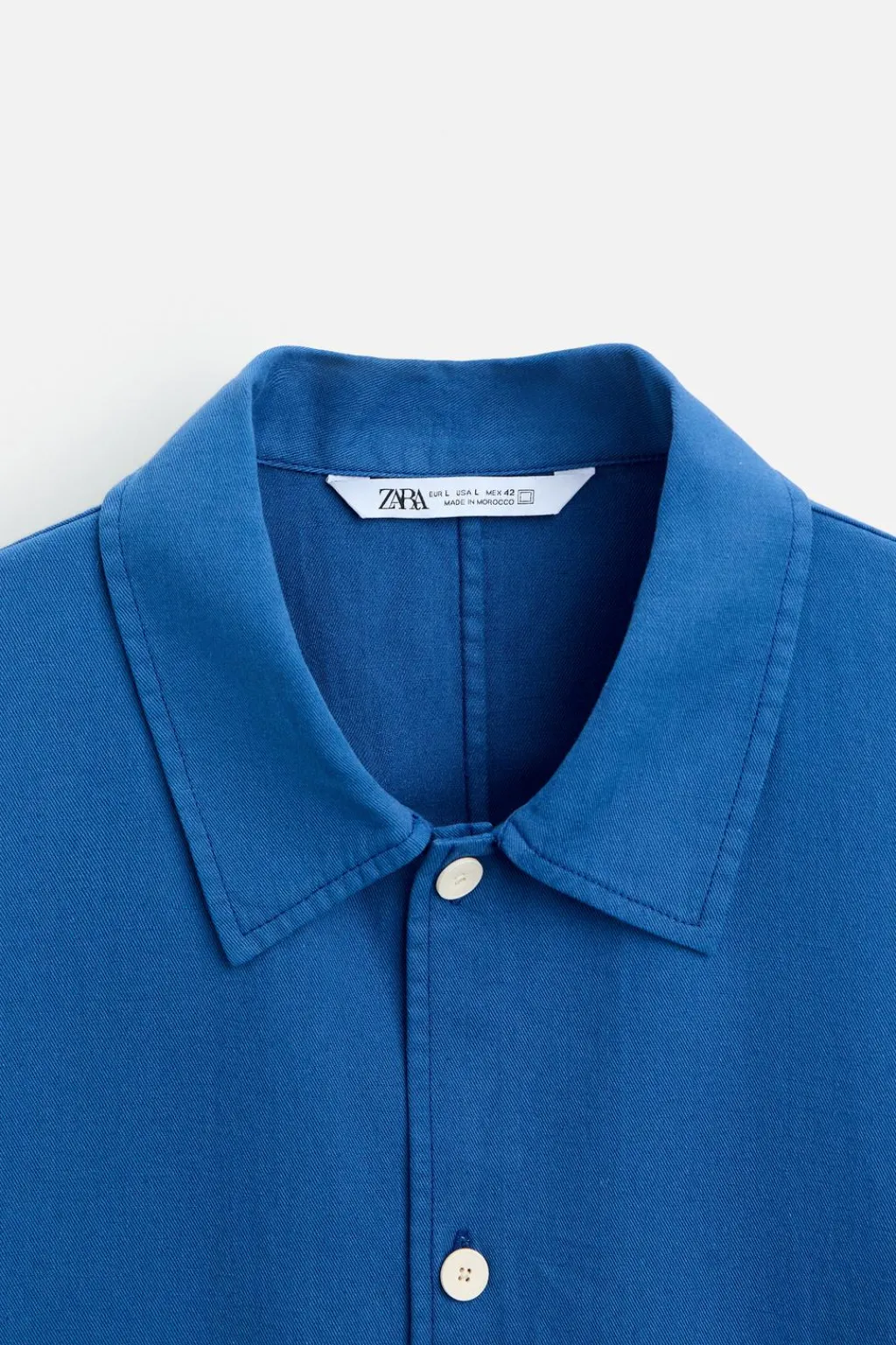 New CAMISA BOXY FIT ALGODÓN - LINO Hombre Camisas