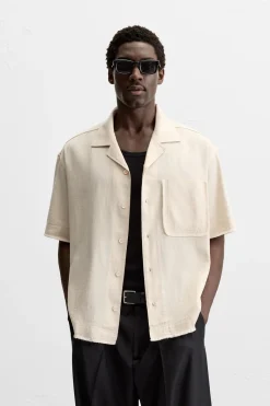 New CAMISA BOXY FIT BOLSILLO Hombre Camisas