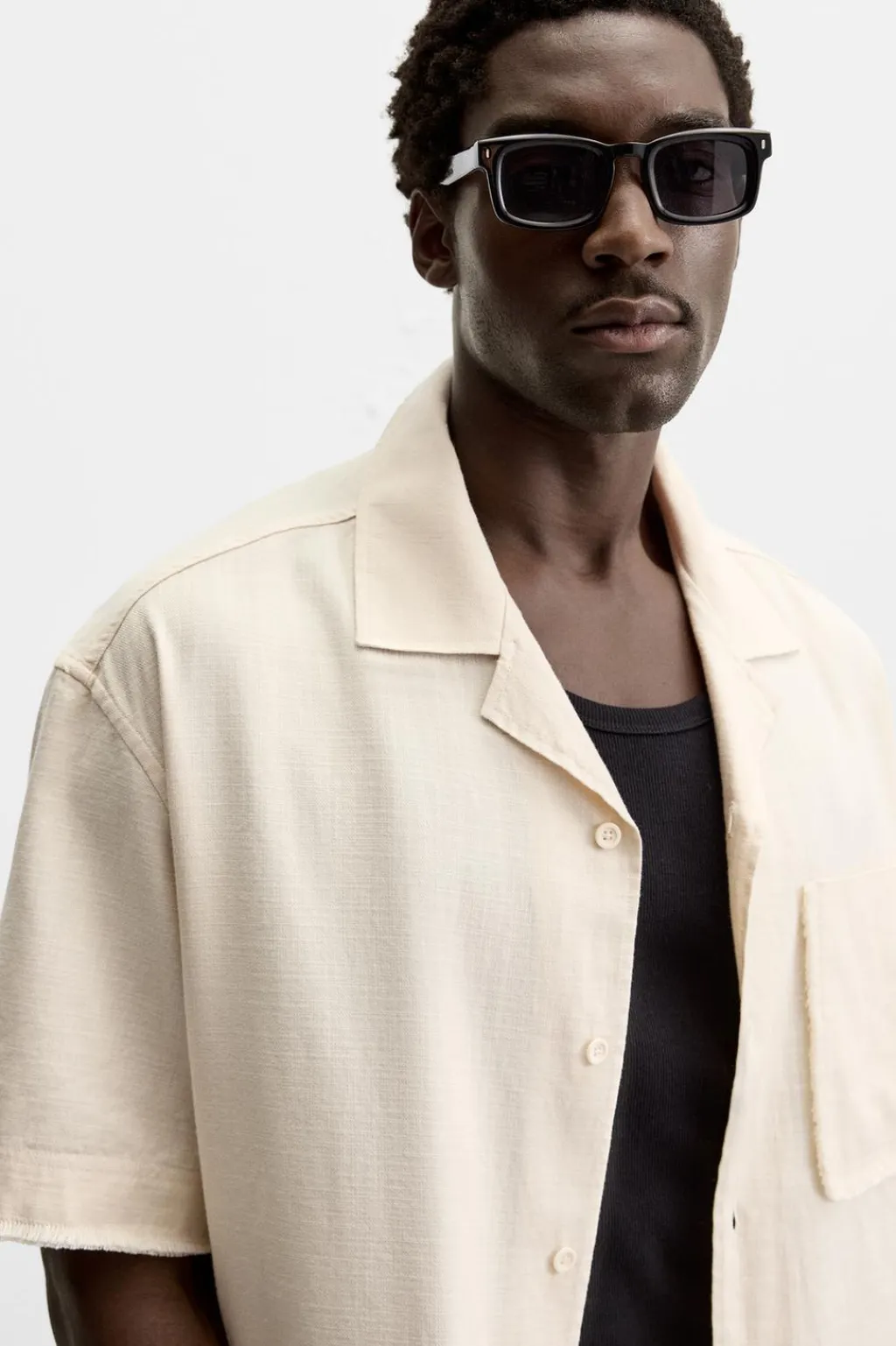 New CAMISA BOXY FIT BOLSILLO Hombre Camisas