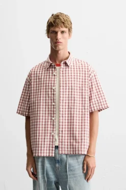 Fashion CAMISA BOXY FIT CUADROS Hombre Camisas