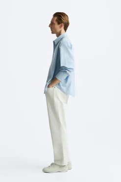 New CAMISA BOXY FIT RAYAS Hombre Camisas