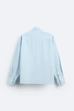 New CAMISA BOXY FIT RAYAS Hombre Camisas