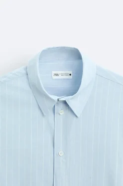 New CAMISA BOXY FIT RAYAS Hombre Camisas