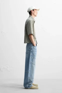 Sale CAMISA BOXY FIT RAYAS Hombre Camisas