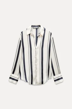 Fashion CAMISA BÁSICA SATINADA Mujer Camisas / Blusas