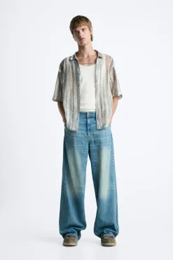 Discount CAMISA CALADA ESTAMPADO ABSTRACTO Hombre Camisas