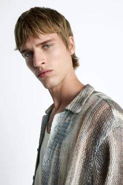 Discount CAMISA CALADA ESTAMPADO ABSTRACTO Hombre Camisas