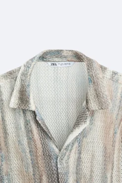 Discount CAMISA CALADA ESTAMPADO ABSTRACTO Hombre Camisas