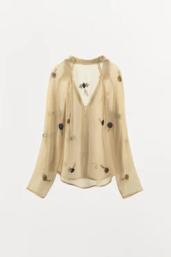 Sale CAMISA COMBINADA ABALORIOS Mujer Camisas / Blusas|Lenceria