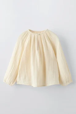 Niños ZARA 6 - 14 Años·Blusas / Camisas<CAMISA COMBINADA CHALECO BORDADO