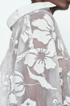 Fashion CAMISA COMBINADA DEVORÉ Mujer Camisas / Blusas