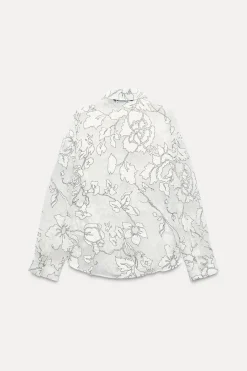 Fashion CAMISA COMBINADA DEVORÉ Mujer Camisas / Blusas