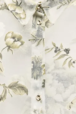 Online CAMISA COMBINADA DEVORÉ Mujer Camisas / Blusas