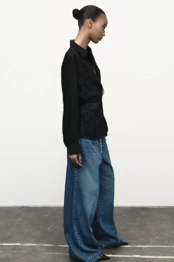 Sale CAMISA COMBINADA ENCAJE Mujer Camisas / Blusas