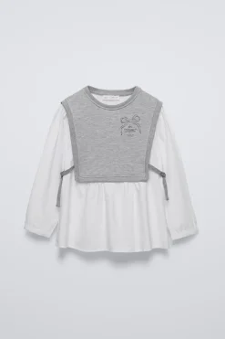 Niños ZARA 6 - 14 Años·Blusas / Camisas<CAMISA COMBINADA LACITOS