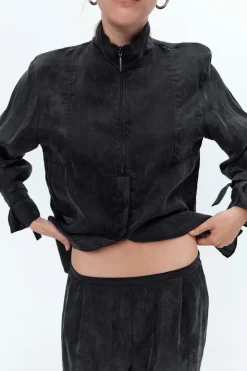 Fashion CAMISA COMBINADA LAZADAS Mujer Camisas / Blusas