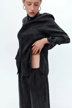 Fashion CAMISA COMBINADA LAZADAS Mujer Camisas / Blusas