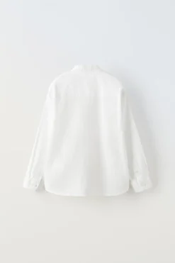 Niños ZARA 6 - 14 Años·Camisas / Sobrecamisas|6 - 14 Años·Trajes<CAMISA CON LINO