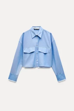 Online CAMISA CORTA OXFORD Mujer Camisas / Blusas