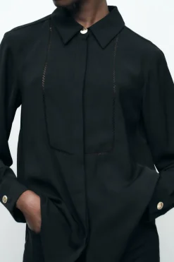 Best CAMISA CREPE ENTREDOSES Mujer Camisas / Blusas