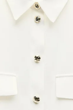 Hot CAMISA CREPE HOMBRERAS Mujer Camisas / Blusas