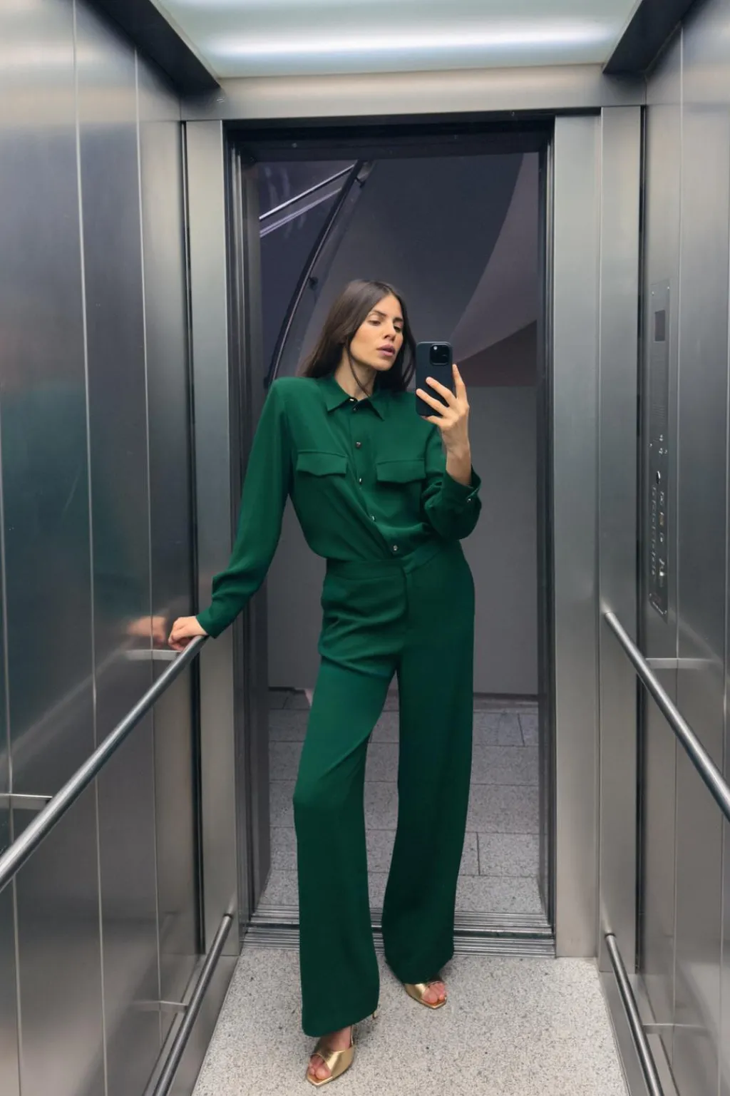 New CAMISA CREPE HOMBRERAS Mujer Camisas / Blusas