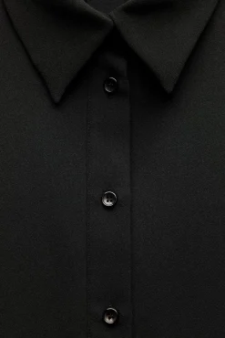 Online CAMISA CREPE MANGA VUELTA Mujer Camisas / Blusas