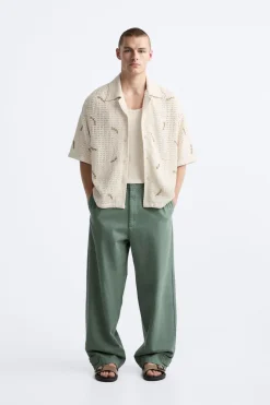 Online CAMISA CROCHET ABALORIOS Hombre Camisas