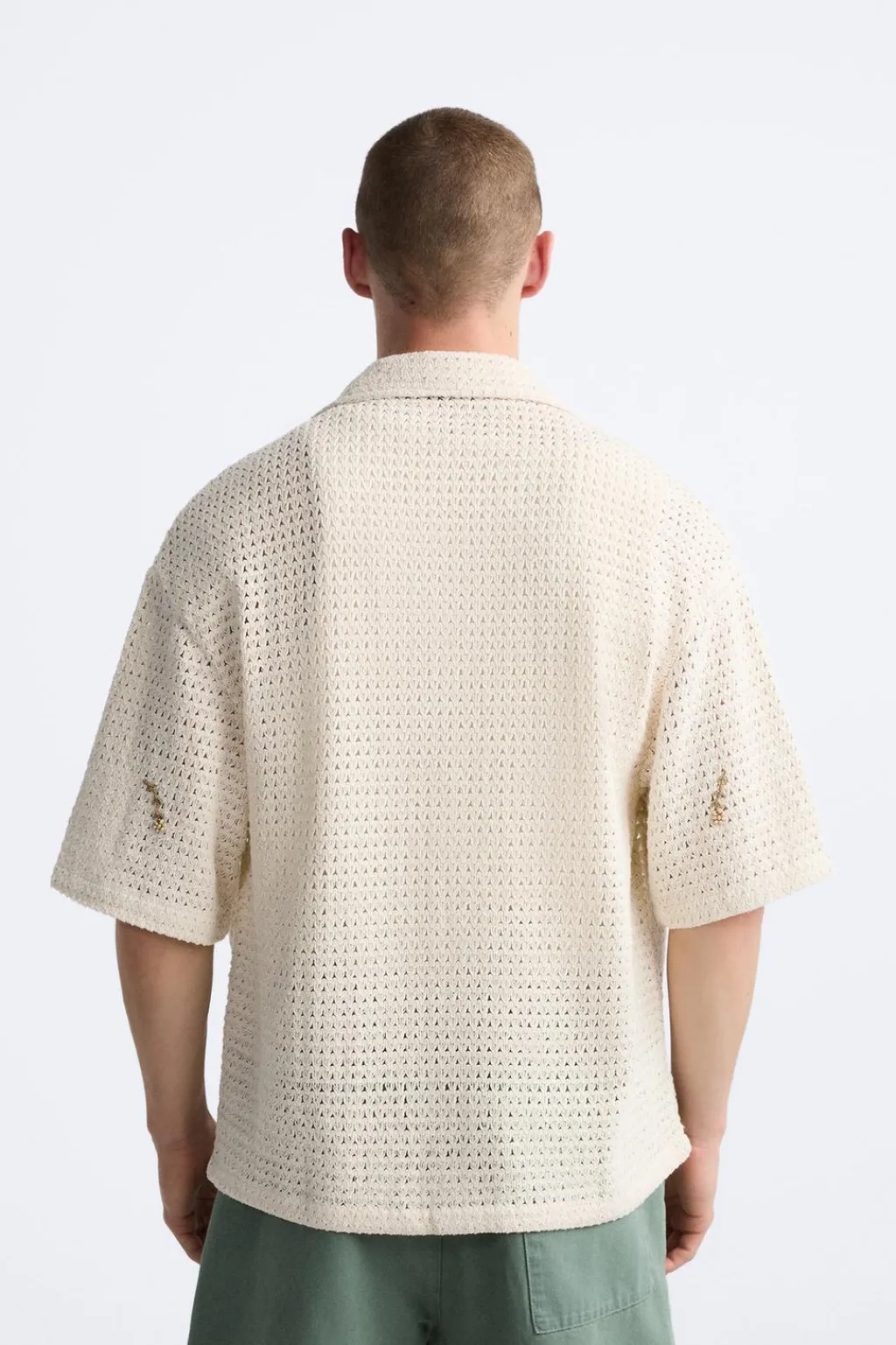Online CAMISA CROCHET ABALORIOS Hombre Camisas