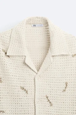 Online CAMISA CROCHET ABALORIOS Hombre Camisas