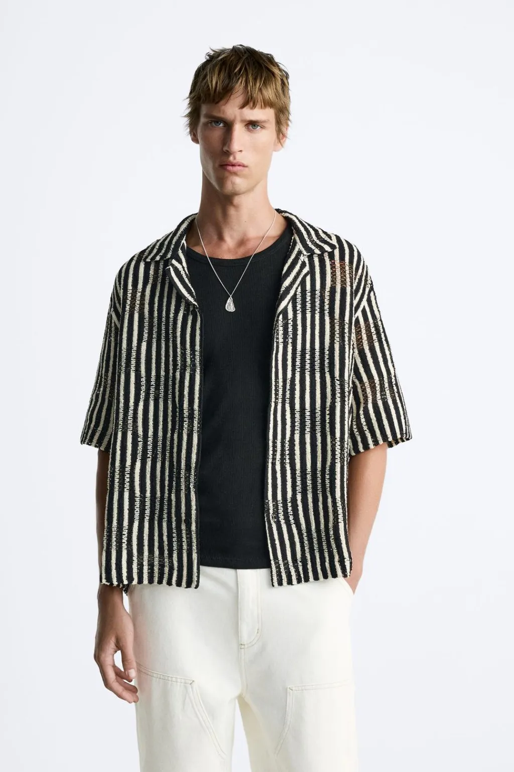 Online CAMISA CROCHET GEOMÉTRICO Hombre Camisas