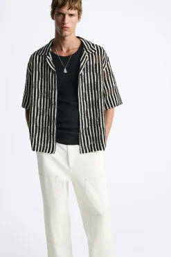 Online CAMISA CROCHET GEOMÉTRICO Hombre Camisas