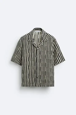 Online CAMISA CROCHET GEOMÉTRICO Hombre Camisas