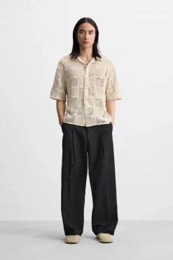 Discount CAMISA CROCHET GEOMÉTRICO Hombre Camisas