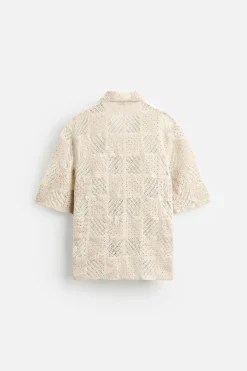Discount CAMISA CROCHET GEOMÉTRICO Hombre Camisas