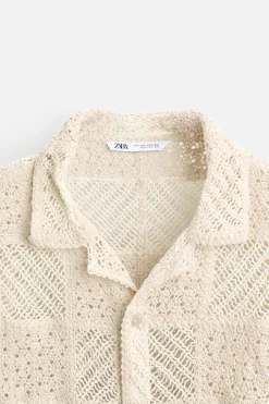 Discount CAMISA CROCHET GEOMÉTRICO Hombre Camisas