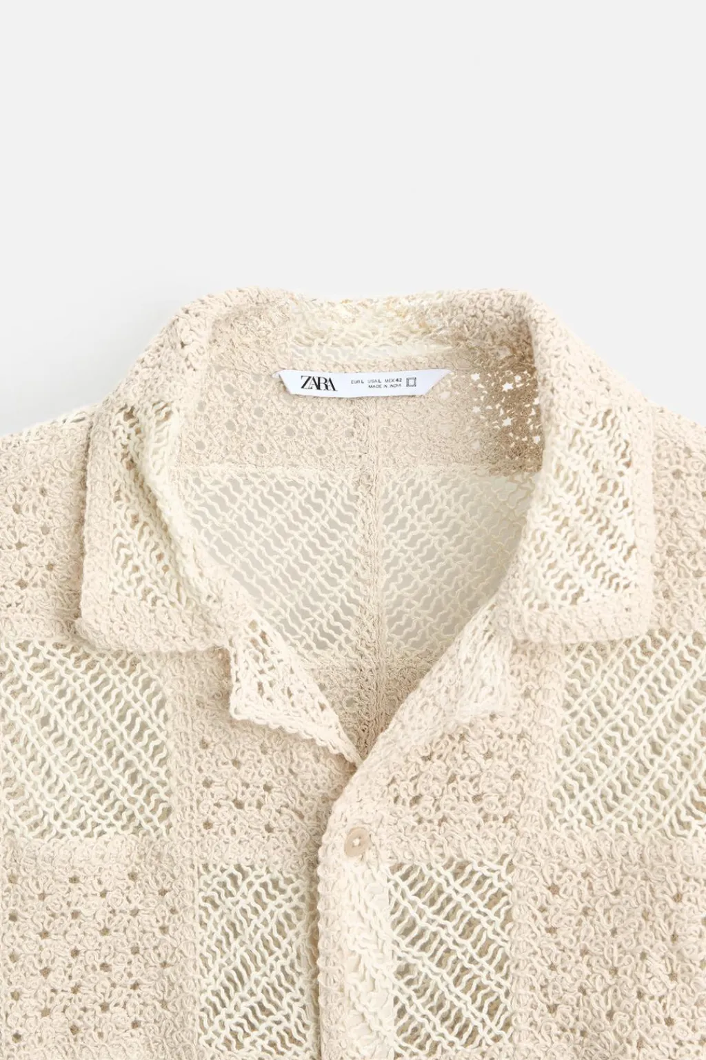 Discount CAMISA CROCHET GEOMÉTRICO Hombre Camisas