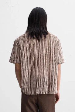 Outlet CAMISA CROCHET GEOMÉTRICO Hombre Camisas