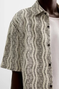 Online CAMISA CROCHET ONDAS Hombre Camisas