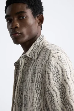 Online CAMISA CROCHET ONDAS Hombre Camisas