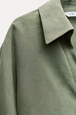 Hot CAMISA CROP FLUIDA Mujer Camisas / Blusas