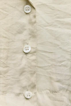 Online CAMISA CROP FLUIDA SEMITRASPARENTE Mujer Camisas / Blusas