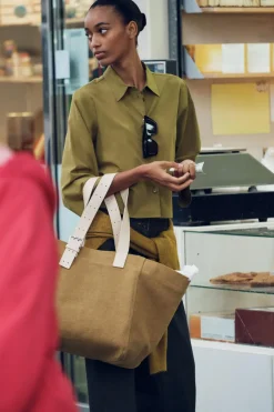 Online CAMISA CROP MANGA CODO Mujer Camisas / Blusas