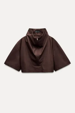 Hot CAMISA CROP POPELÍN Mujer Camisas / Blusas