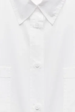 Online CAMISA CROP POPELÍN ZW COLLECTION Mujer Camisas / Blusas