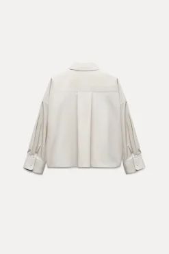 Sale CAMISA CROPPED POPELÍN LIMITED EDITION Mujer Camisas / Blusas