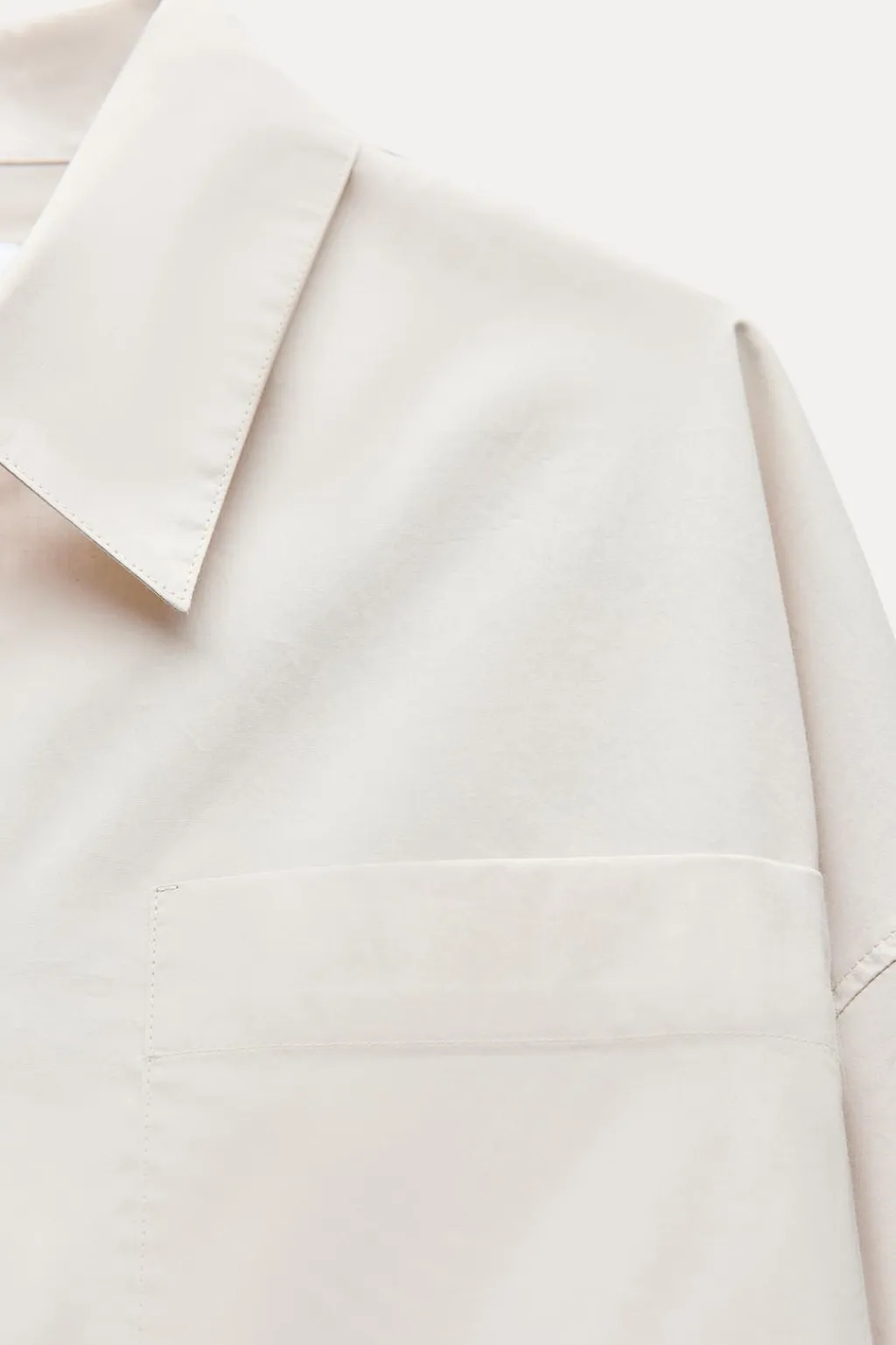 Sale CAMISA CROPPED POPELÍN LIMITED EDITION Mujer Camisas / Blusas